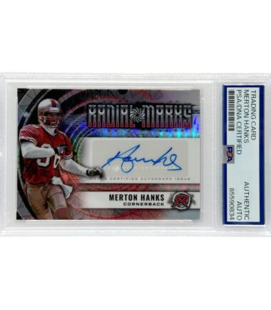 Merton Hanks Autographed 2024 Topps Resurgence Radial Marks PSA Authenticated
