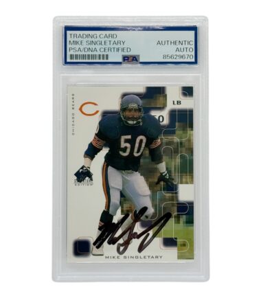 Mike Singletary Autographed 1999 Upper Deck Signature Editon PSA Authenticated