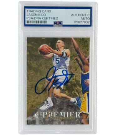 Jason Kidd Autographed 1995 Upper Deck Premier Prospects RC #2 PSA Authenticated