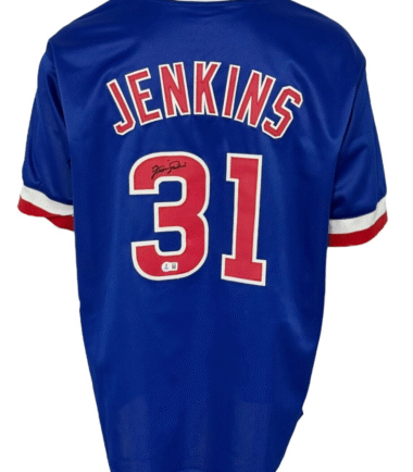 Chicago Cubs Fergie Jenkins Autographed Pro Style Blue Jersey BAS Authenticated