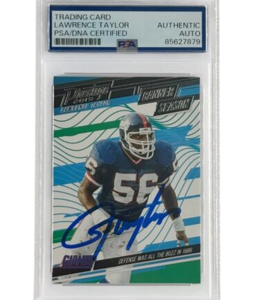 Lawrence Taylor Autographed 2019 Panini Prestige Banner Season PSA Authenticated