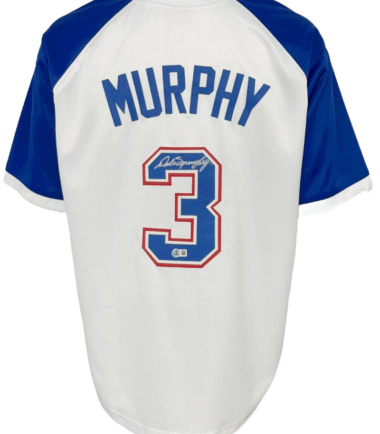 Atlanta Braves Dale Murphy Autographed Pro Style White Jersey BAS Authenticated
