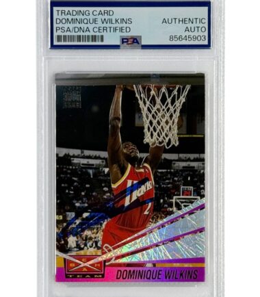 Dominique Wilkins Autographed 1993 Topps Beam Team PSA Authenticated