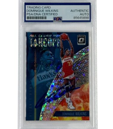 Dominique Wilkins Autographed 2018 Panini Donruss Optic PSA Authenticated
