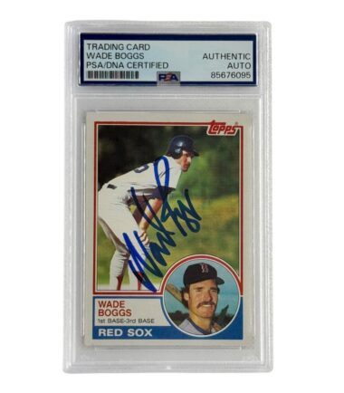 Wade Boggs Autographed 1983 Topps Rookie Card #498 PSA Authenticated