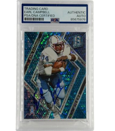 Earl Campbell Autographed 2018 Panini Blue Spectrum PSA Authenticated