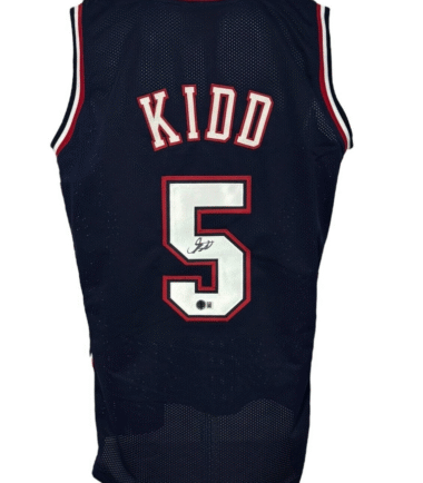 New Jersey Nets Jason Kidd Autographed Pro Style Jersey BAS Authenticated