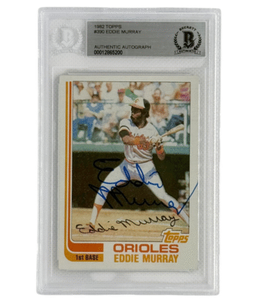 Eddie Murray Autographed 1982 Topps #390 Beckett Authenticated