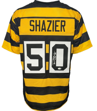 Pittsburgh Steelers Ryan Shazier Signed Pro Style Bumblebee Custom Jersey JSA Authenticated