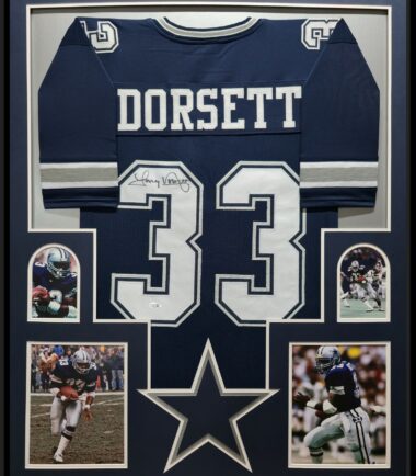 Framed Tony Dorsett Dallas Cowboys Pro Style Custom Jersey JSA Authenticated