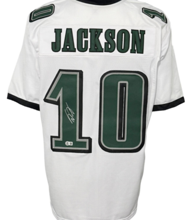 Philadelphia Eagles DeSean Jackson Autographed Pro Style White Jersey BAS Authenticated