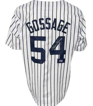 New York Yankees Goose Gossage Autographed Pro Style Pinstripe Jersey BAS Authenticated