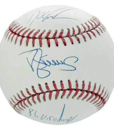 New York Mets Darryl Strawberry & Doc Gooden Autographed MLB Baseball "86 WS Champs "BAS Authenticated