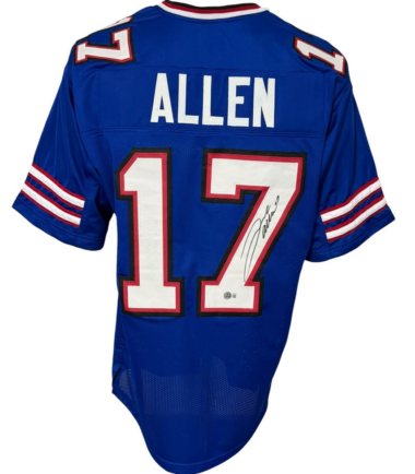 Buffalo Josh Allen Signed Pro Style Blue Custom Jersey BECKETT Authenticated