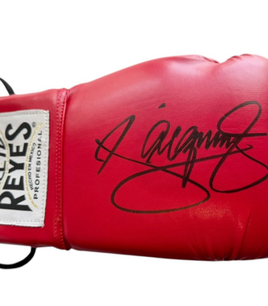 Manny Pacquiao Autographed Red Cleto Reyes Boxing Glove BAS Authenticated