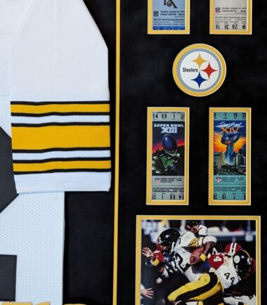 FRAMED-IN-SUEDE-PITTSBURGH-STEELERS-FRANCO-HARRIS-AUTOGRAPHED-JERSEY-JSA-COA-155932337250-2