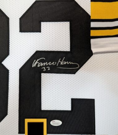 FRAMED-IN-SUEDE-PITTSBURGH-STEELERS-FRANCO-HARRIS-AUTOGRAPHED-JERSEY-JSA-COA-155932337250-3