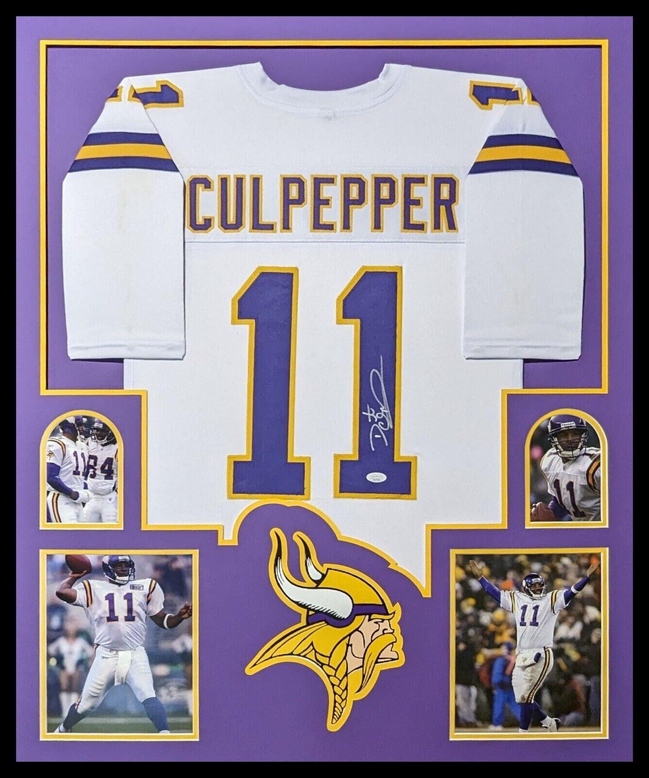 FRAMED-MINNESOTA-VIKINGS-DAUNTE-CULPEPPER-AUTOGRAPHED-SIGNED-JERSEY-JSA-COA-166246708410