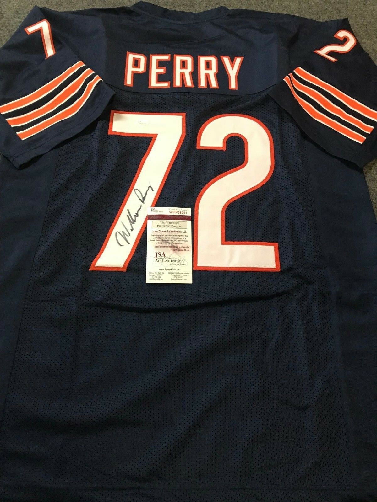 william perry signed jersey