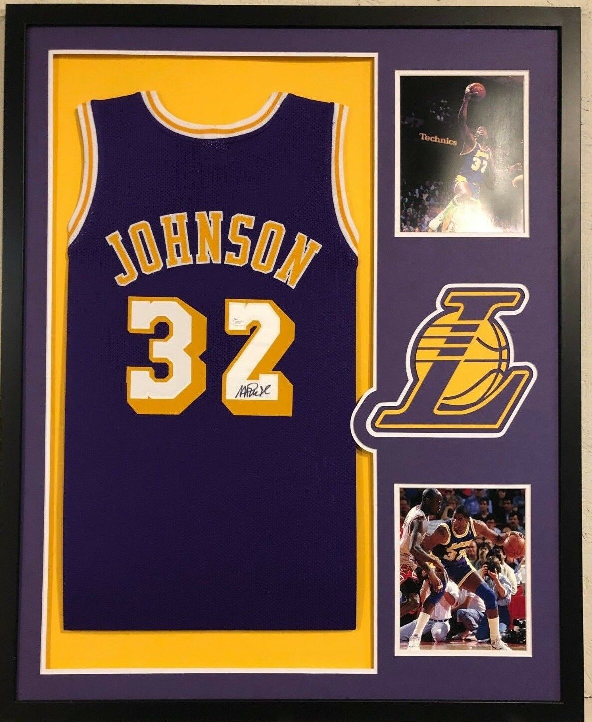 magic johnson signed jersey