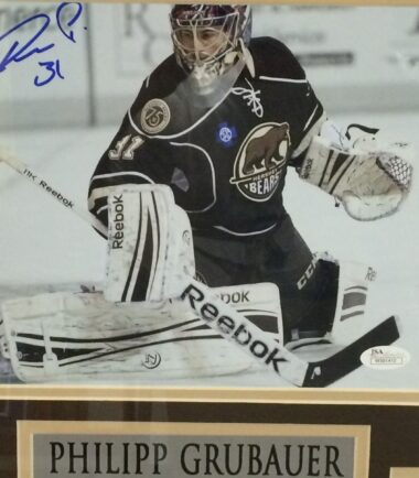 FRAMED-SIGNED-HERSHEY-BEARS-PHILIPP-GRUBAUER-8x10-PHOTO-JSA-COA-151788612652-2