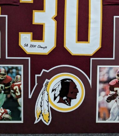 FRAMED-WASHINGTON-BRIAN-MITCHELL-AUTOGRAPHED-SIGNED-INSCRIBED-JERSEY-JSA-COA-166411046172-2