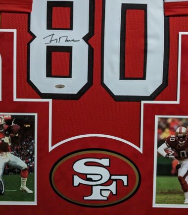 FRAMED-IN-SUEDE-SAN-FRANCISCO-49ERS-JERRY-RICE-AUTOGRAPHED-JERSEY-TRISTAR-HOLO-156000232123-2