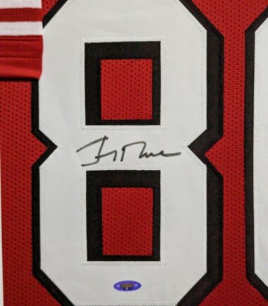 FRAMED-IN-SUEDE-SAN-FRANCISCO-49ERS-JERRY-RICE-AUTOGRAPHED-JERSEY-TRISTAR-HOLO-156000232123-3