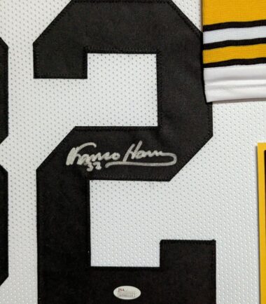 FRAMED-IN-SUEDE-PITTSBURGH-STEELERS-FRANCO-HARRIS-AUTOGRAPHED-JERSEY-JSA-COA-166452187344-3