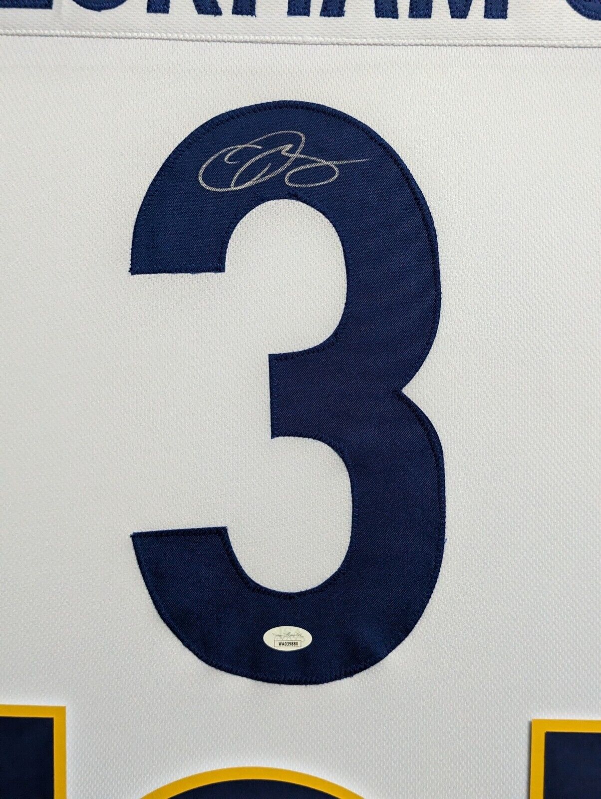 FRAMED LOS ANGELES RAMS ODELL BECKHAM JR AUTOGRAPHED SIGNED JERSEY JSA