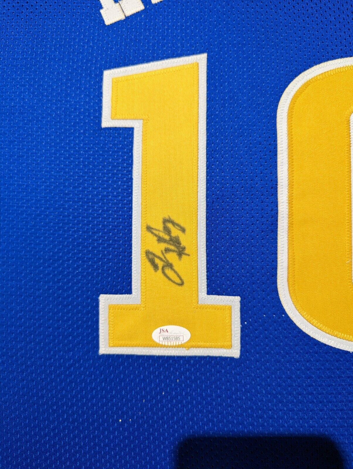 FRAMED GOLDEN STATE WARRIORS TIM HARDAWAY AUTOGRAPHED SIGNED JERSEY JSA