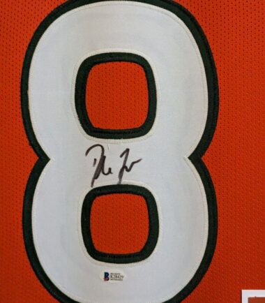 FRAMED-MIAMI-HURRICANES-DUKE-JOHNSON-AUTOGRAPHED-SIGNED-JERSEY-BECKETT-COA-166463480076-3