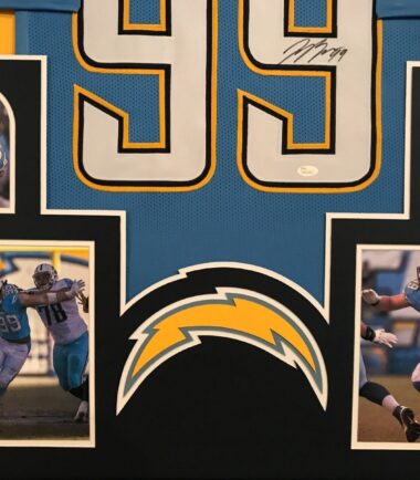 FRAMED-SAN-DIEGO-CHARGERS-JOEY-BOSA-AUTOGRAPHED-SIGNED-JERSEY-JSA-COA-155112016996-2