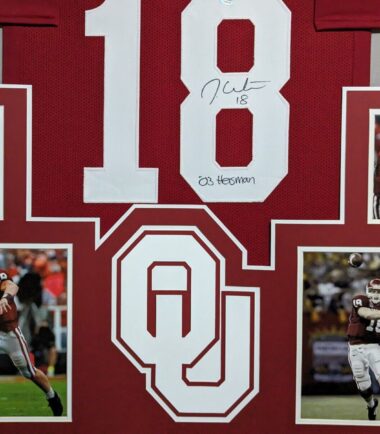 FRAMED-OKLAHOMA-SOONERS-JASON-WHITE-AUTOGRAPHED-SIGNED-JERSEY-PSA-COA-155834337767-2