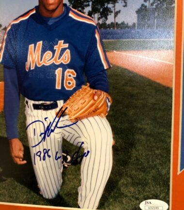 FRAMED-SIGNED-NY-METS-DWIGHT-GOODEN-8X10-PHOTO-COLLAGE-JSA-COA-153762566157-2