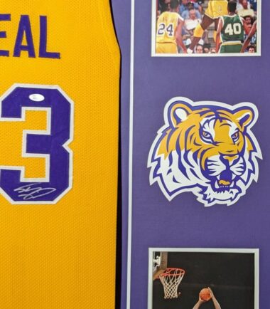 FRAMED-LSU-TIGERS-SHAQUILLE-ONEAL-AUTOGRAPHED-SIGNED-JERSEY-JSA-COA-166019225618-2