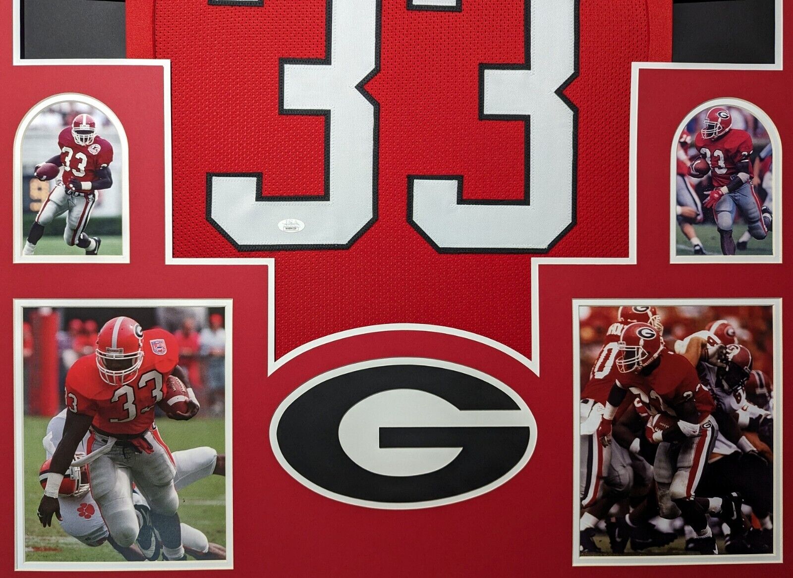 FRAMED BULLDOGS TERRELL DAVIS AUTOGRAPHED JERSEY JSA Tennzone